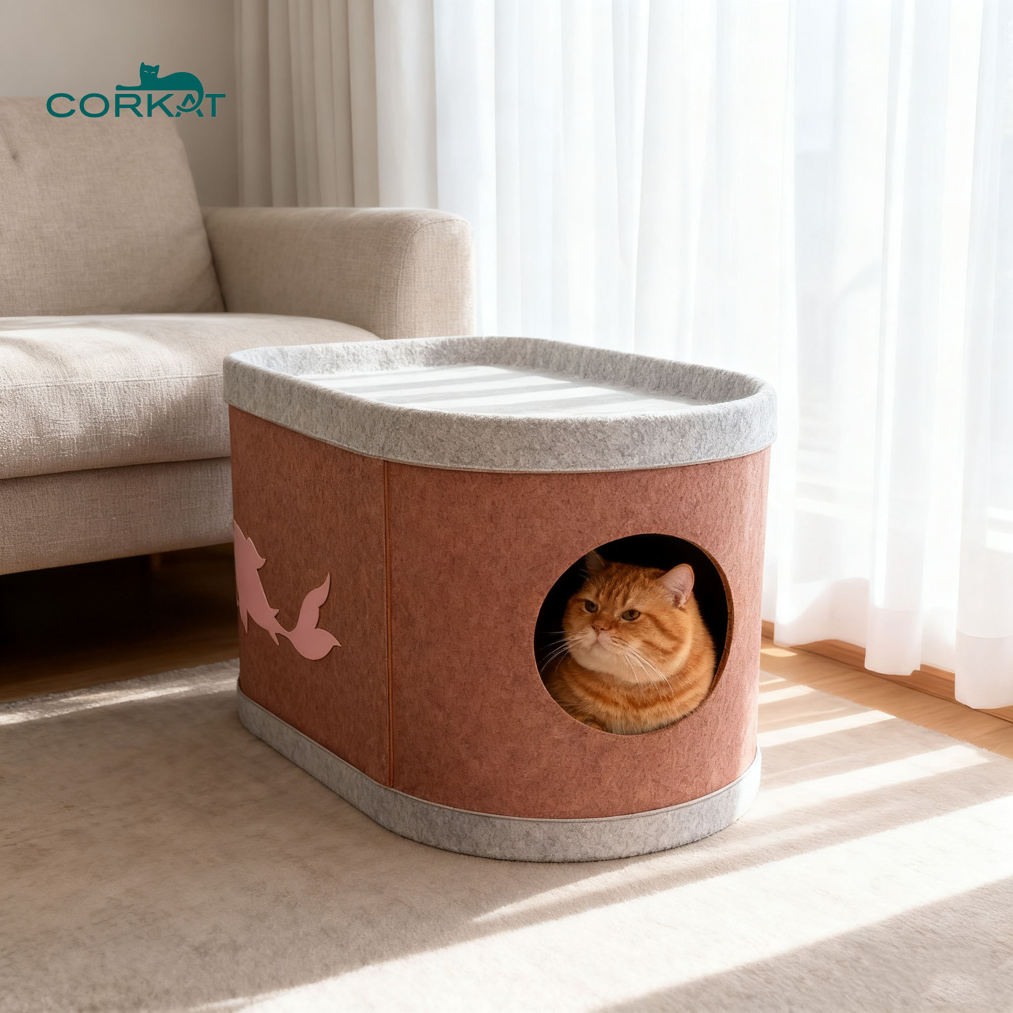 modern cat cave